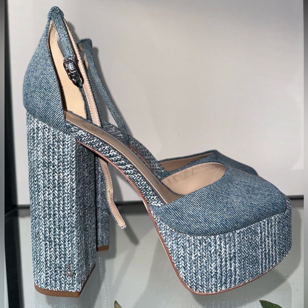 Sam Edelman Kori denim platform sandals